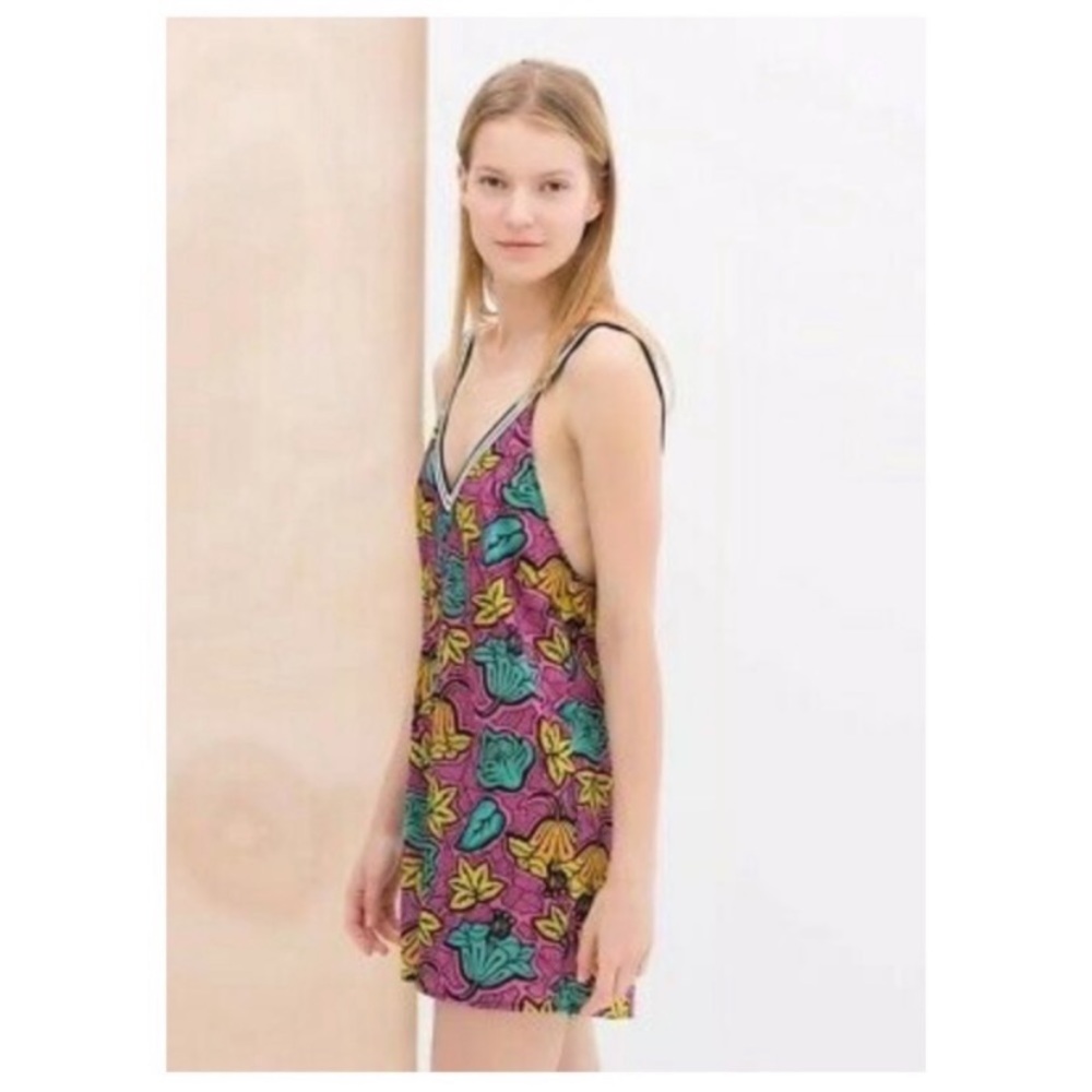 Zara trafaluc leaf print playsuit